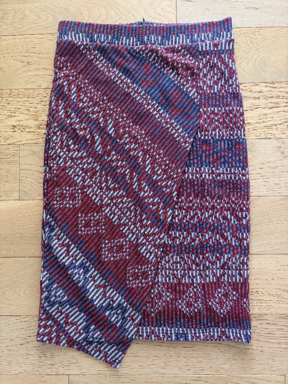 Maeve Anthropologie Patterned Stretch Pencil Skirt Size Medium Double Lined